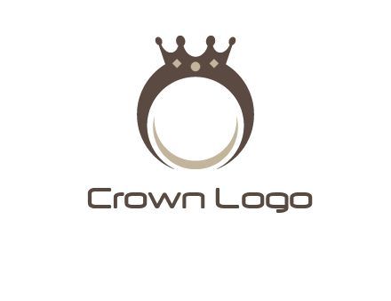 ring with a crown mounting logo