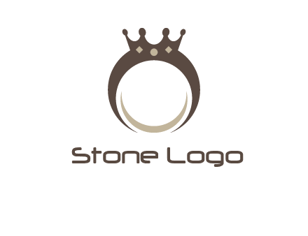 ring with a crown mounting logo