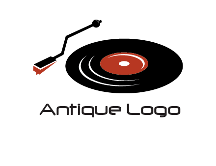 vinyl player logo