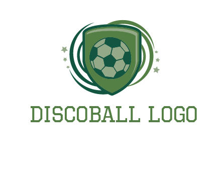 soccer ball in a shield logo