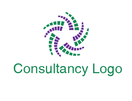 geometrical shapes like squares and trapeziums in curved lines forming a star