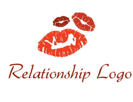 kiss logo with a woman on a pair of lips