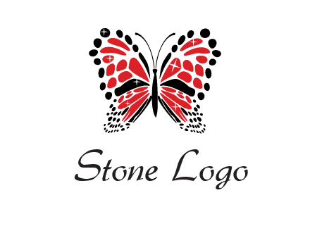 shiny butterfly logo