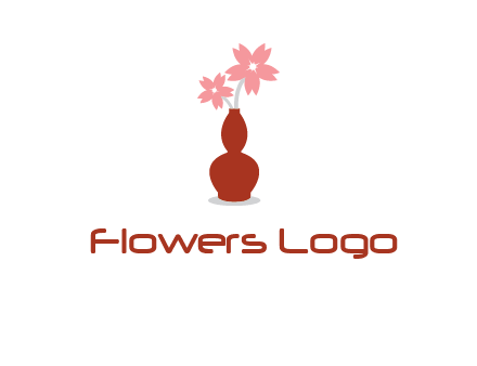 flowers in a vase logo