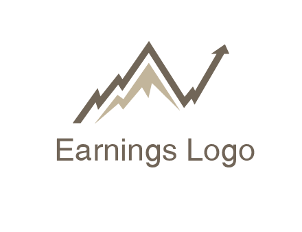 graph showcasing growth logo