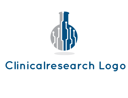 flask with circuit logo