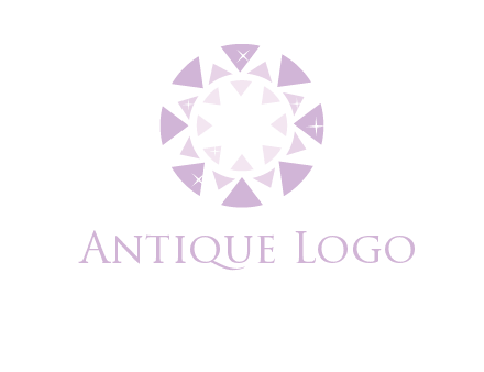 triangles join into a circle logo
