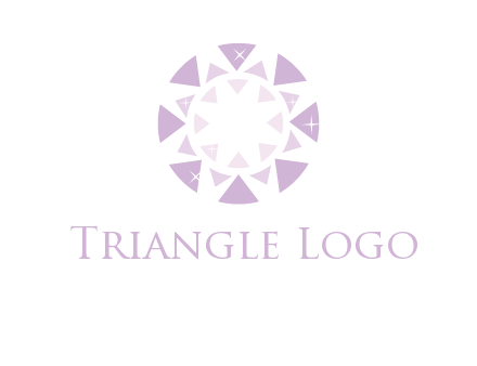 triangles join into a circle logo