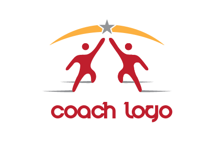 men holding a star icon