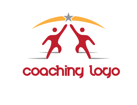 men holding a star icon