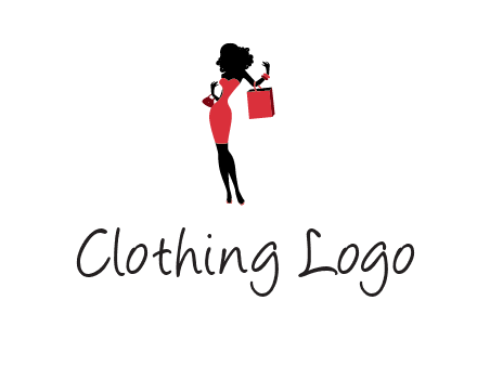 woman in red logo