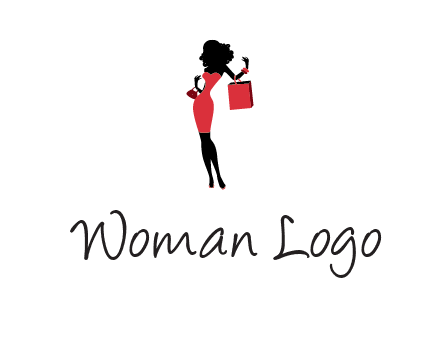 woman in red logo