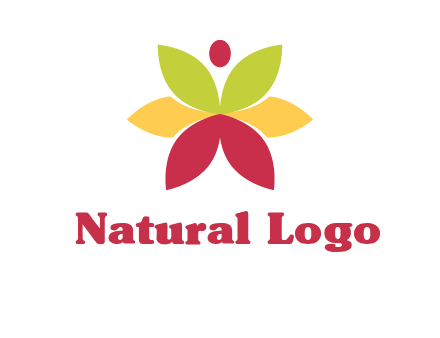 flower with dot logo