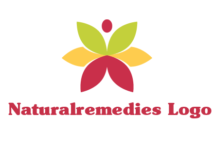 flower with dot logo