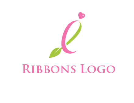 pink cancer ribbon attached to a sprout with a heart logo