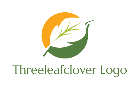 leaf in a circle logo