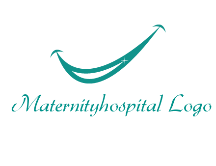 crescent forming a smile for a dental logo