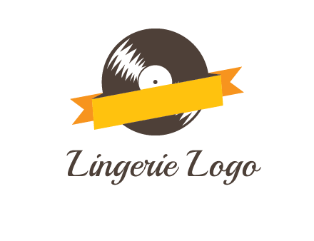 ribbon over vinyl logo