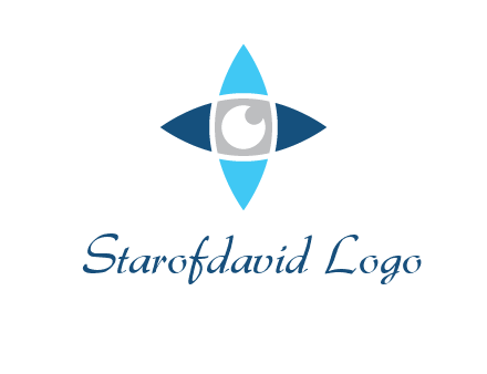 eye inside the star logo