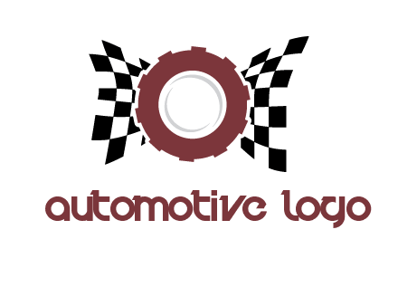 gear incorporated with racing flag logo