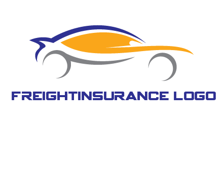 abstract fast car logo