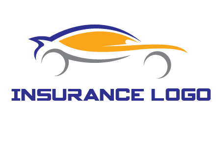 abstract fast car logo