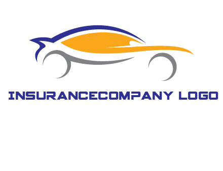 abstract fast car logo