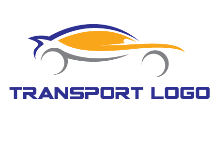 abstract fast car logo