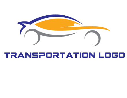 abstract fast car logo