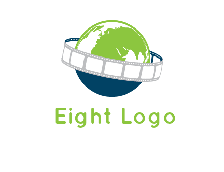 film reel around the globe logo