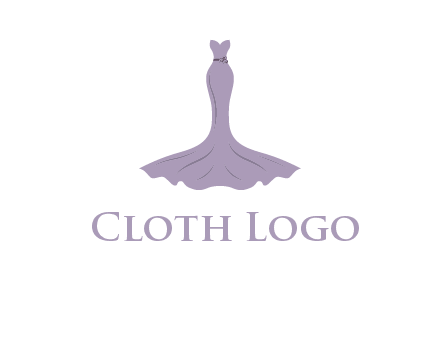 bride strapless long dress logo