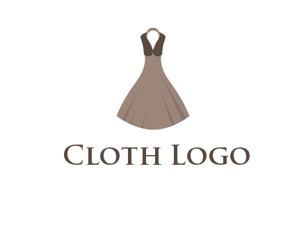 fashionable girl dress logo