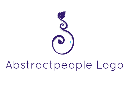 abstract ornament leafs icon