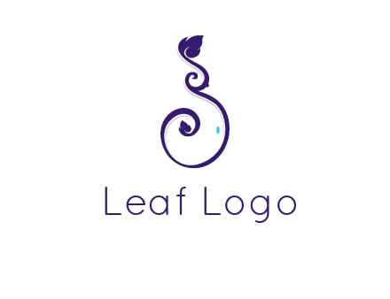 abstract ornament leafs icon