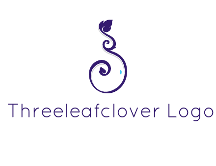 abstract ornament leafs icon