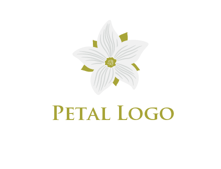 Madonna lily flower logo
