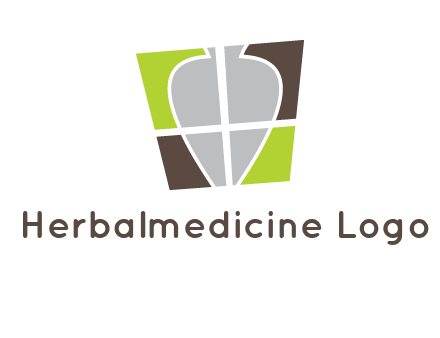 leaf inside the abstract square logo