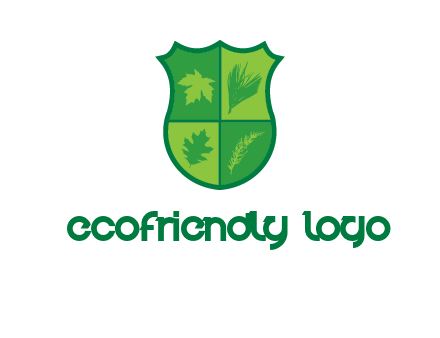 Leafs inside the emblem logo