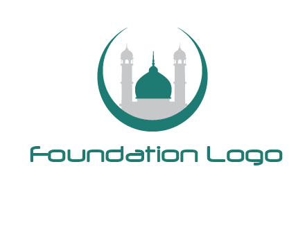 mosque inside the circle swoosh logo