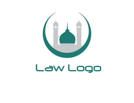 mosque inside the circle swoosh logo