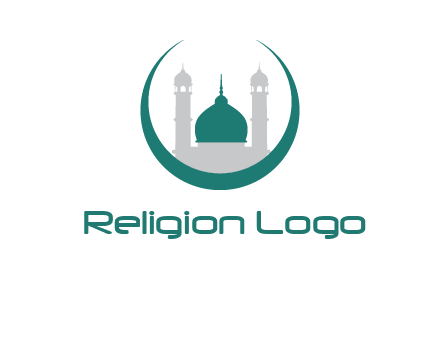 mosque inside the circle swoosh logo