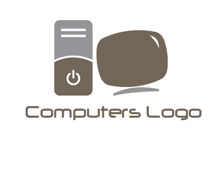 CPU with monitor icon