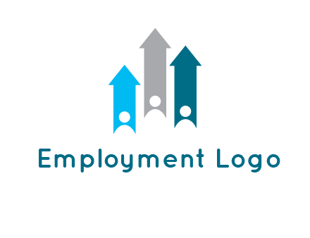 abstract persons inside the arrows logo