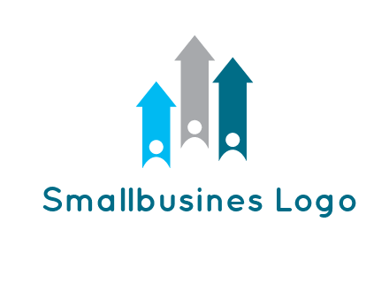 abstract persons inside the arrows logo