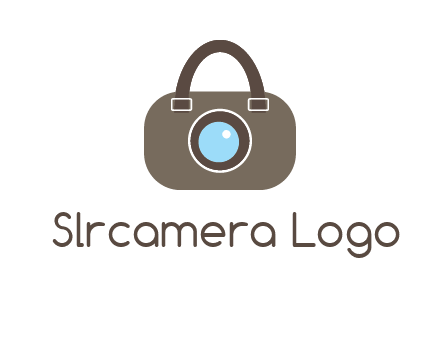 camera lens merged with beg logo
