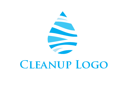 abstract water drop icon