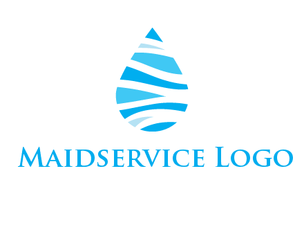 abstract water drop icon