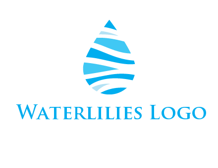 abstract water drop icon