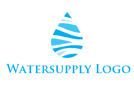 abstract water drop icon