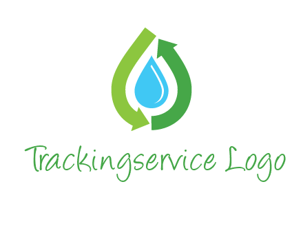 arrows around water drop icon